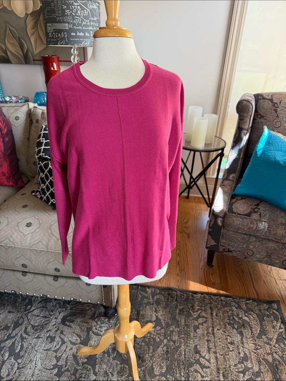Van Heusen Fuchsia Crewneck Sweater